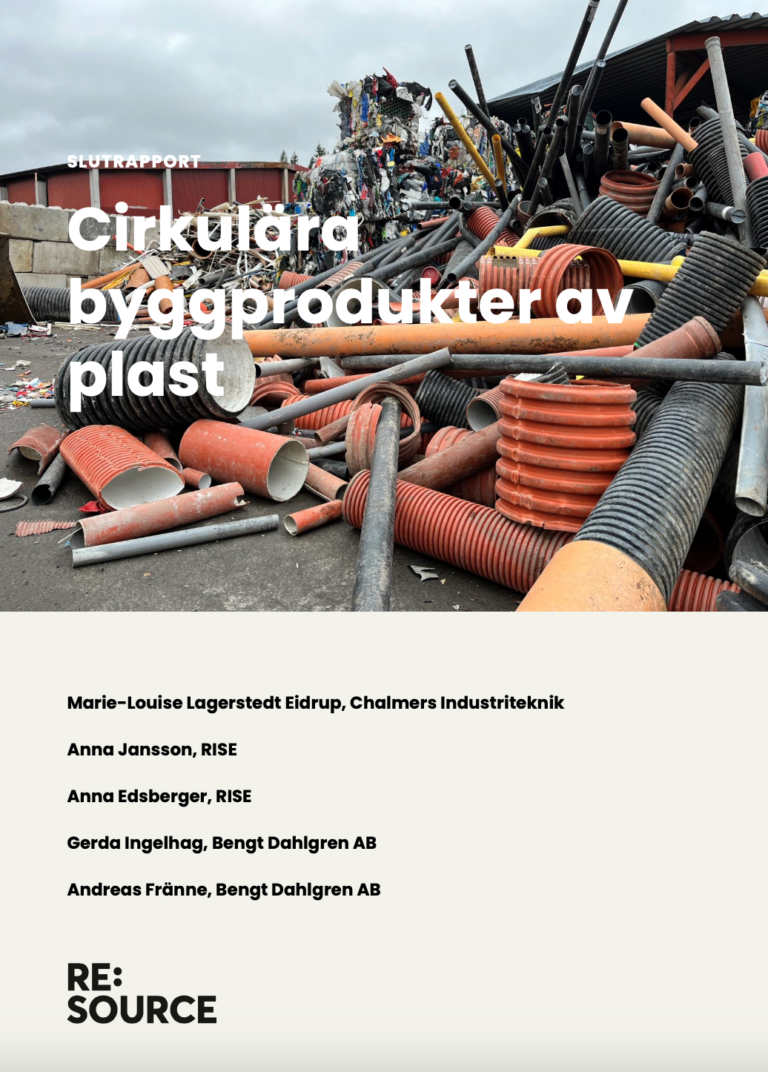 Cirkulära byggprodukter av plast