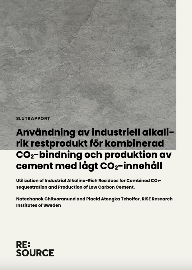 Användning av industriell alkali- rik restprodukt 