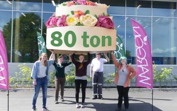 Nu har WargoTex sorterat 80 ton textilier